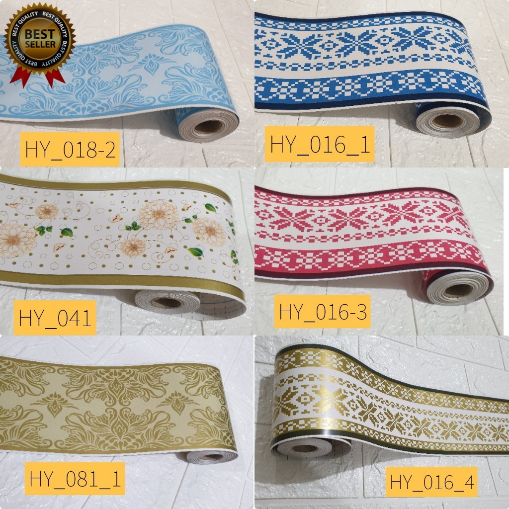 Wallpaper Sticker Dinding List Border Dinding 10,5cm x 10M - List Wallpaper