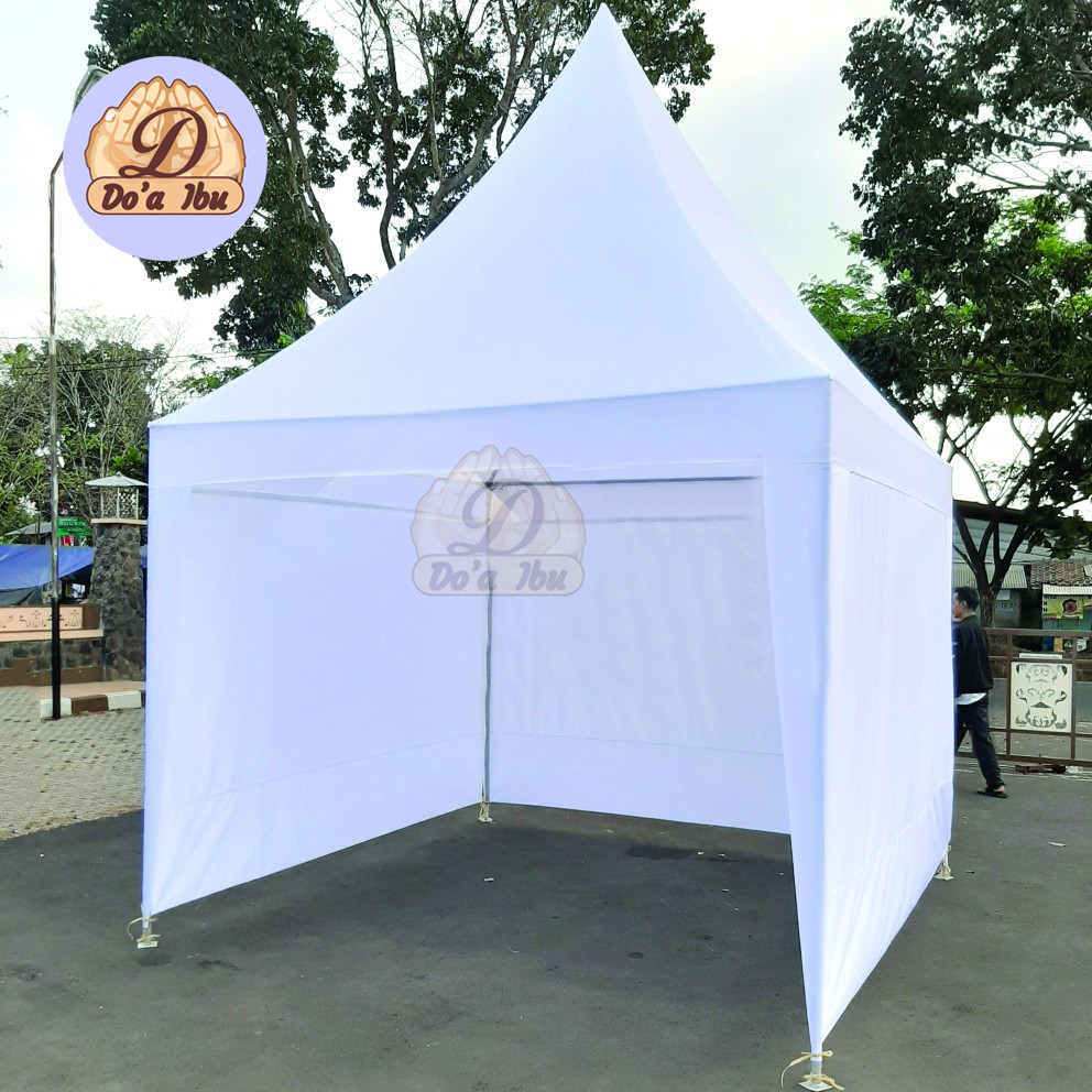 Tenda Sarnafil | Kerucut | Tirai Tenda | 2x2 | 3x3 | 4x4 | Full Branding Event | Koreaflexy 380/440