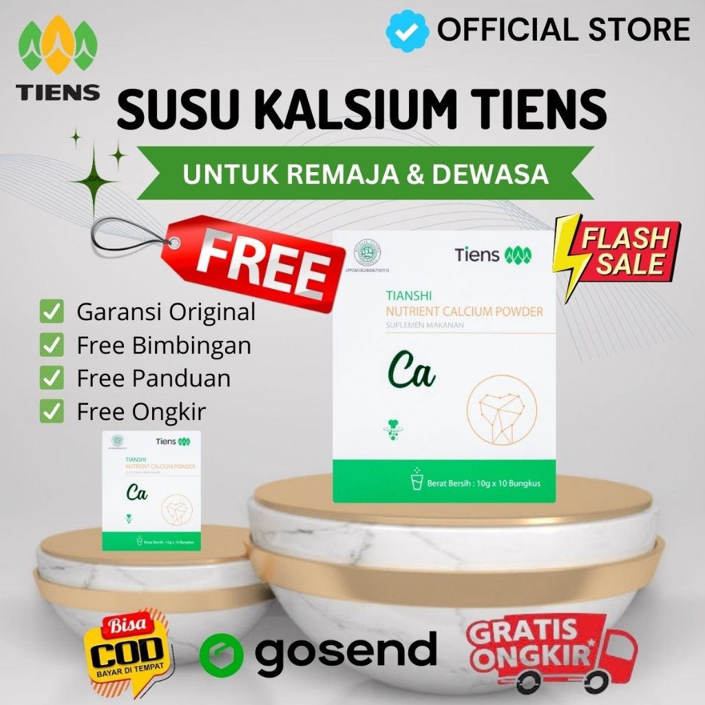 

READY !! Tianshi Nutrient Calcium Powder - Susu Kalsium Tiens Dewasa Untuk Tulang