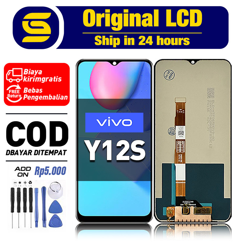 ORI LCD VIVO Y12S Original Fullset hp Touchscreen asli New Free shipping COD