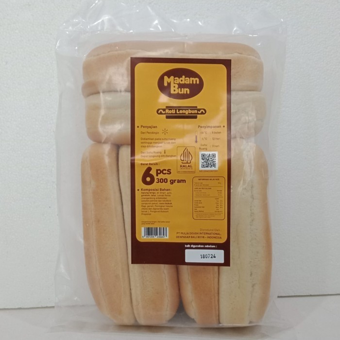 

HOT DOG BUN (pack 6pcs x 50gr)