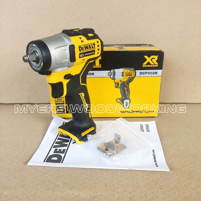 Mesin Bor Impact Pemuka Baut DeWALT DCF902N 12V XR 3/8" Sub-Compact Impact Wrench - Body Only - DCF9