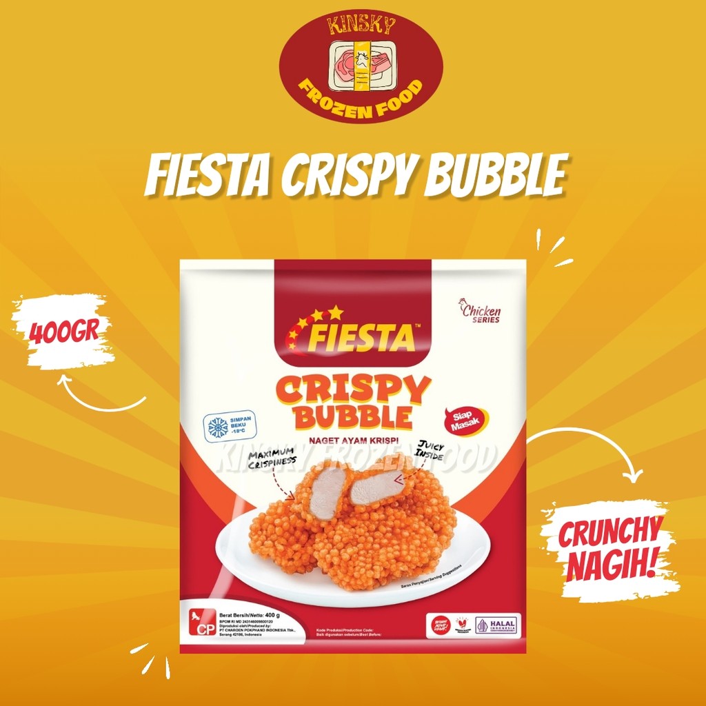 

FIESTA CRISPY BUBBLE NUGGET 400GR