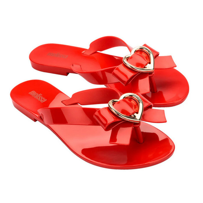 Sandal Jepit Wanita Melissa Harmonic Hot Ad Red