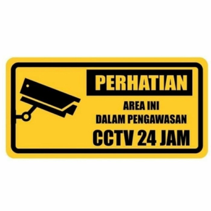 

sign cctv akrilik ukuran 15x 30 - ACRILIK