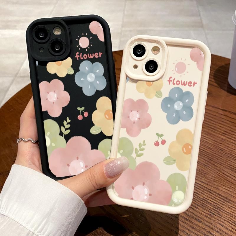 Casing Hp OPPO Reno5 4G 5G Reno3 Reno4 F Reno4 Lite Reno5 F K Z Reno6 Case Lembut Silikon Bunga Keci