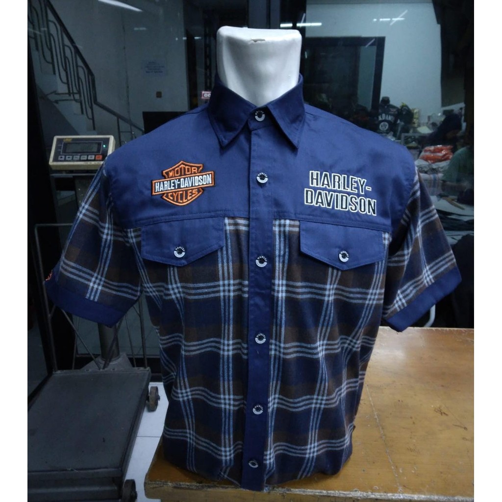Kemeja Harley Davidson Hd Original 4 Warna Pilihan