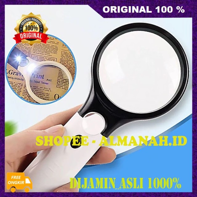 

[BISA COD] Kaca Pembesar LED Kaca Pembesar Portable Kaca Pembesar untuk Baca Kaca Pembesar Lampu LED Baca ASLI