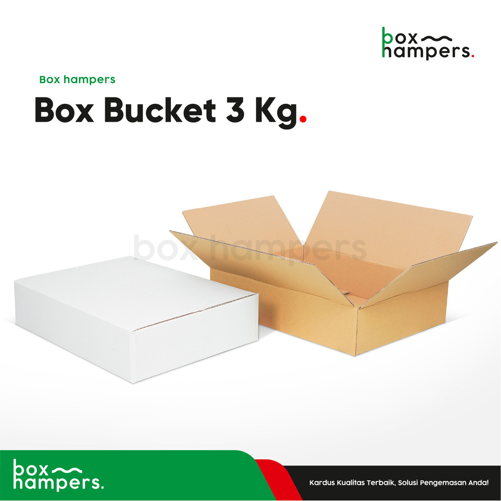 

Box 49X35X11 (Bucket Volume 3 kg) Kardus/kemasan/paking/Karton/Bucket/Boxbucket/hampers/box normal/Normal/tinggi11