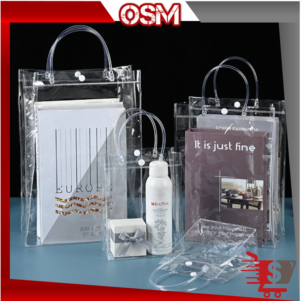 

ONLINE SHOPPING MALL - 6442 Tas Souvenir Transparan / Hampers Bening Serbaguna Tebal