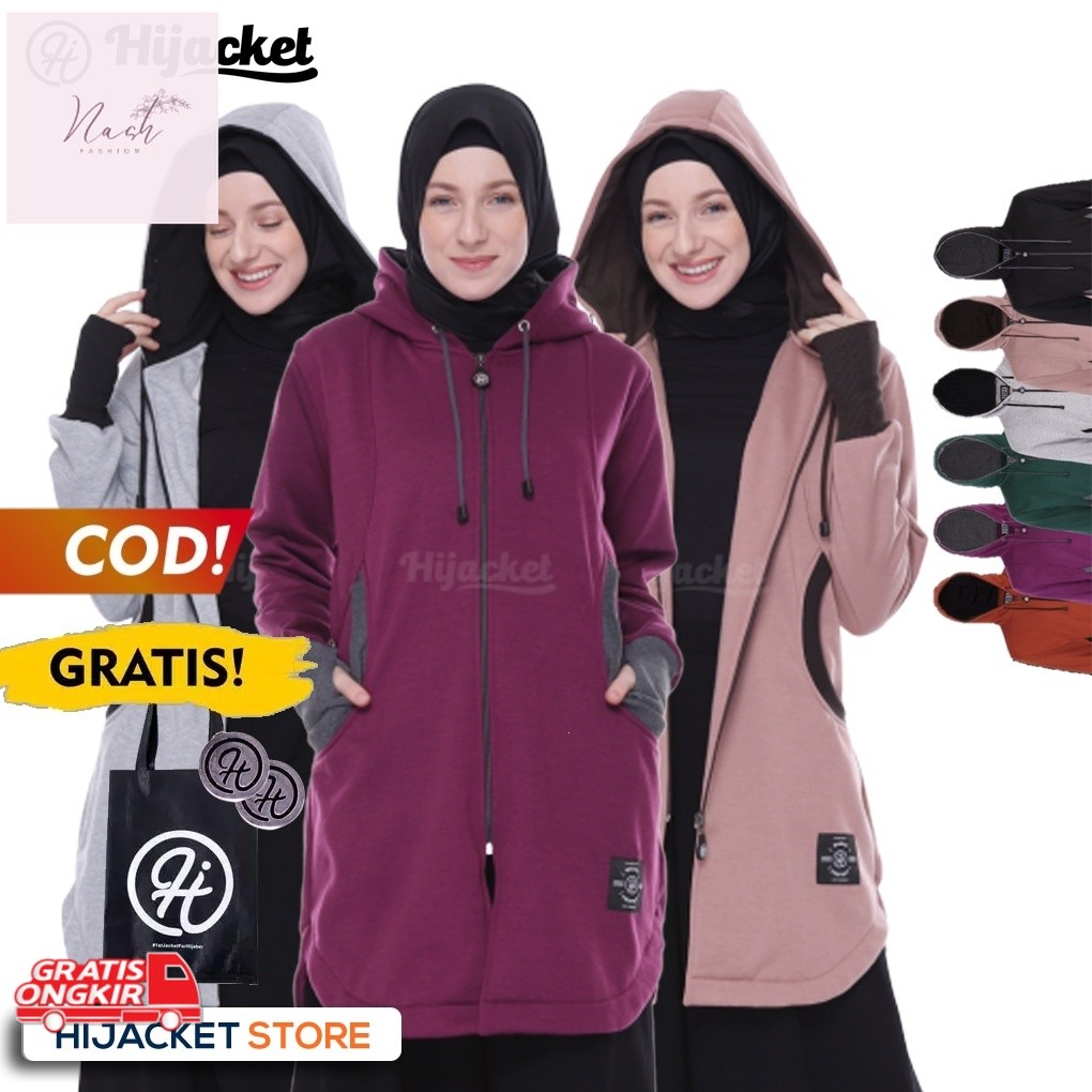 Jaket Korea / Jaket Wanita Hijacket Elektra Original Hijab Muslimah Pakaian Wanita Syari Trendy