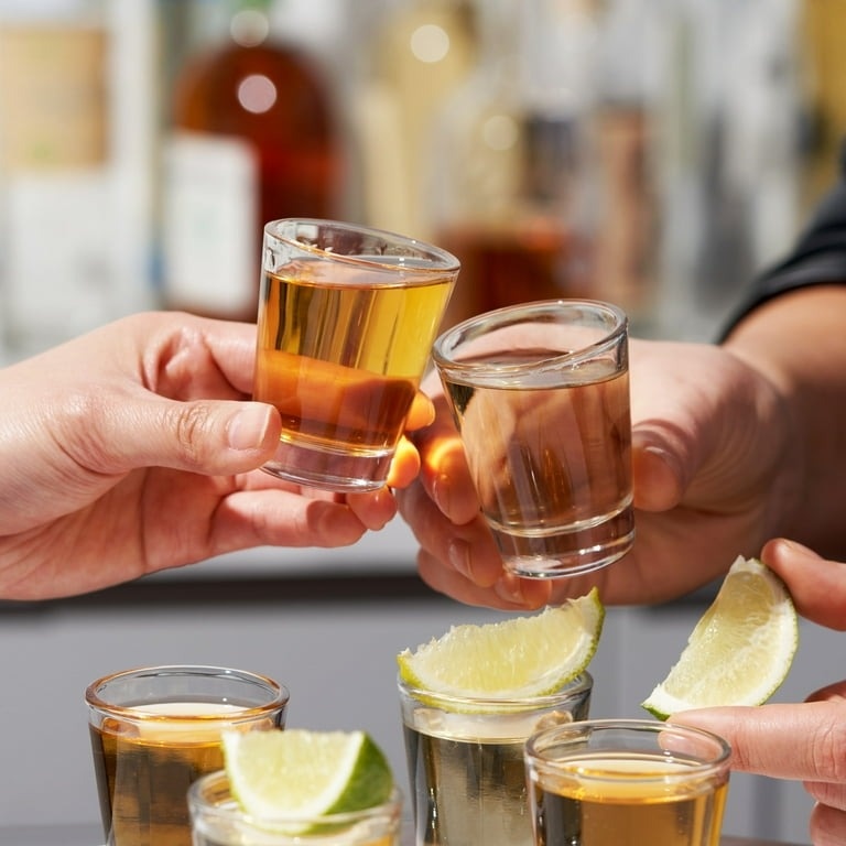 Gelas Sloki Kaca One Shot 25ml Liquor Tequila Cocktail Sopi Cap Tikus Arak Bali Whisky Soju Mini Gla