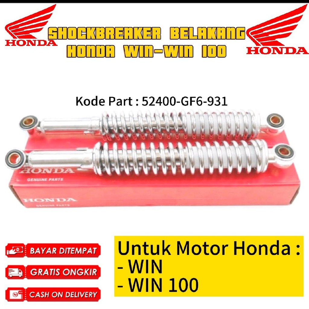 Shockbreaker belakang honda win/sok win 100 /skok belakang honda win/skok win GF6