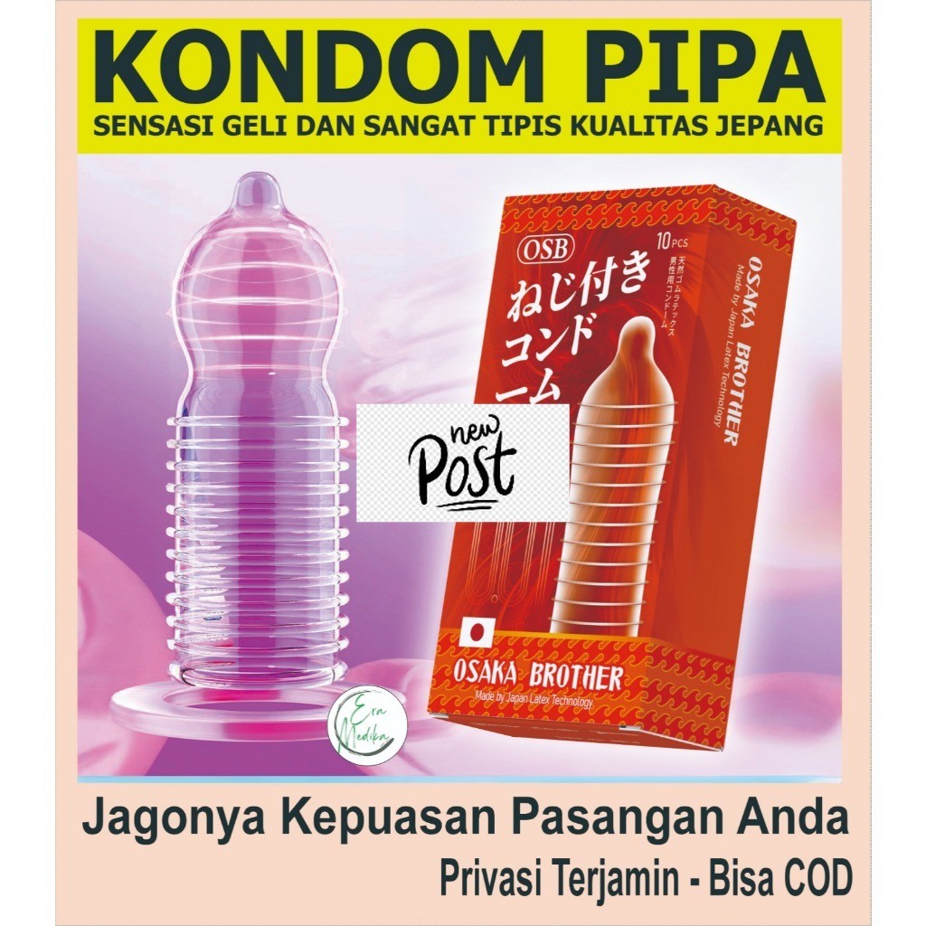 Ready Say ! Promo Pasti Mantulita~ TERLARIS Kondom Gerigi Motif Pipa Super Tipis dan Kuat Bisa COD