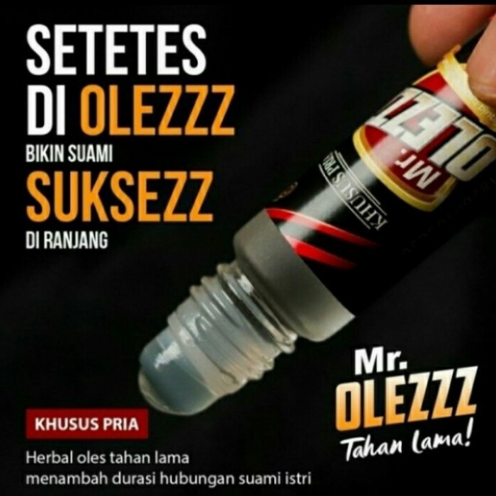 BEST PROMO !!! Minyak Oles Mr Olezzz Herbal Kuat Tahan Lama Mengatasi Lemah Syahwat