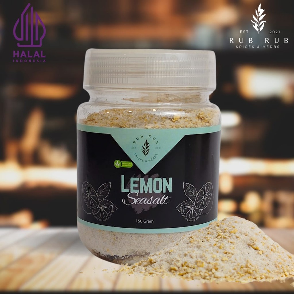 

RUBRUB MIX House Blend Rub Bumbu Marinasi Serba Guna Rendah Lemak Spices Cajun Seasoning BBQ Grill LEMON SEASALT