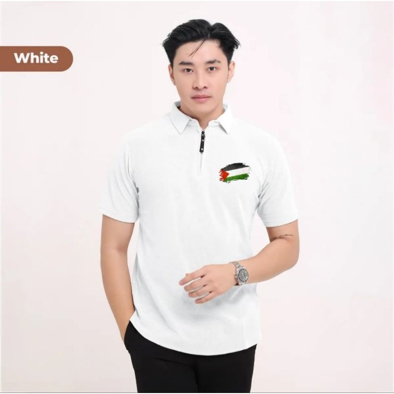 Kaos kerah zipper pria lengan panjang Kaos import bandung pria Kaos pria lengan panjang Kaos bagus d