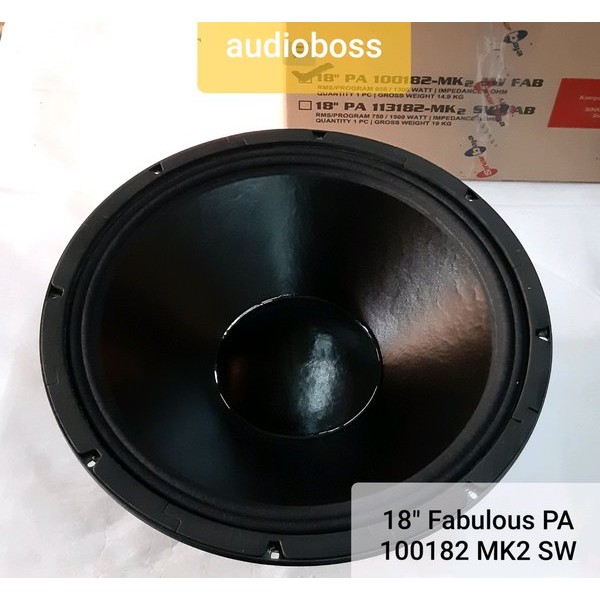 Speaker Full Range 18 inch PA 100182 MK2 SW Fabulous ACR 18 in 650 - 1300 Watt