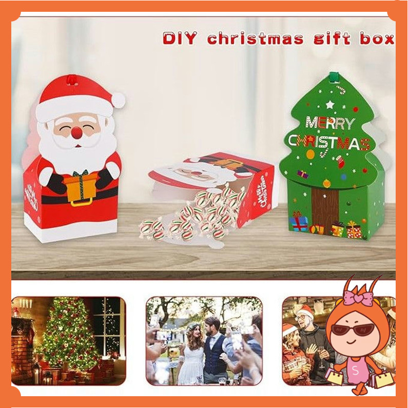 

Reseller Welcome - 6463 Christmas Gift Box Tentengan / Goodie Bag Natal untuk Coklat