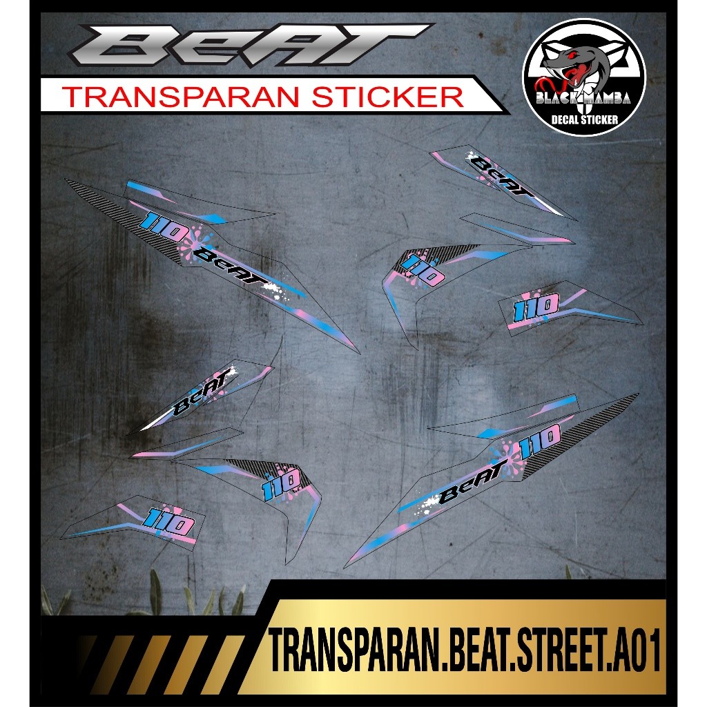TRANSPARAN STRIPING BEAT STREET LIST VARIASI TRANSPARAN BEAT STREET A01