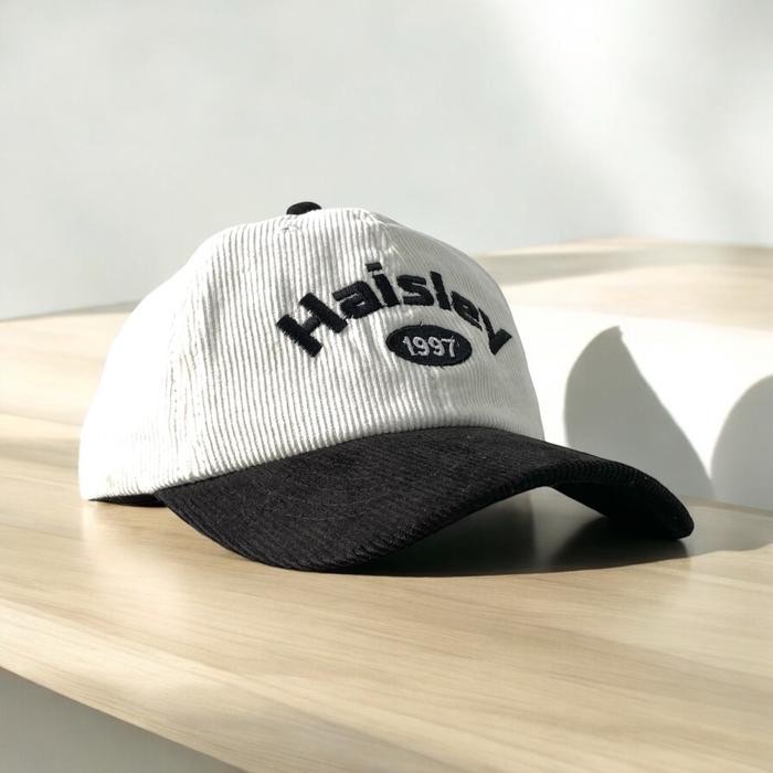 Haisley topi polo premium original - Putih Hitam