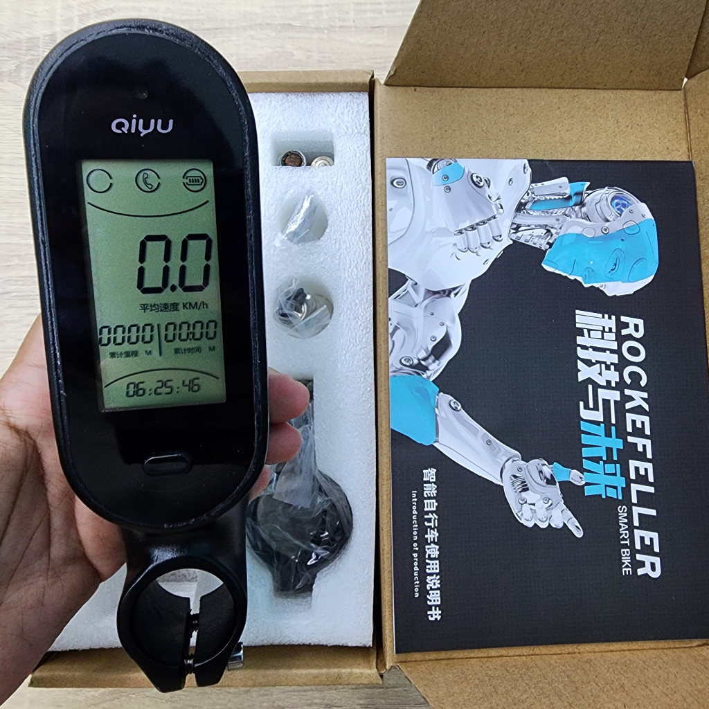 Stem Sepeda Spedometer Digital Rockefeller Qiyu Alloy Oversize 31.8 Stem Sepeda MTB Gunung Sepeda Li