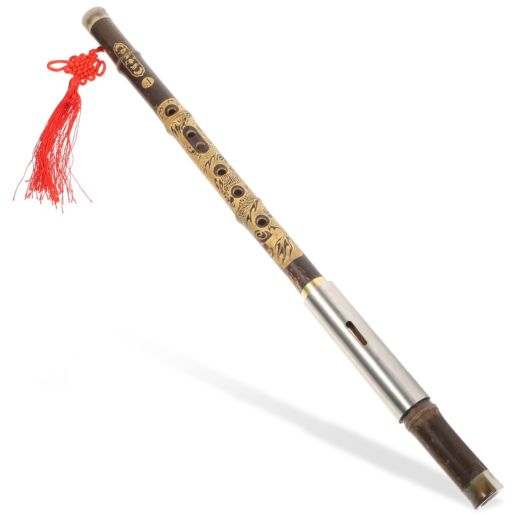 F-tuning Bawu Traditional -inese Flute Instrument for Beginner Student Smooth Sound Hole Polished Wi