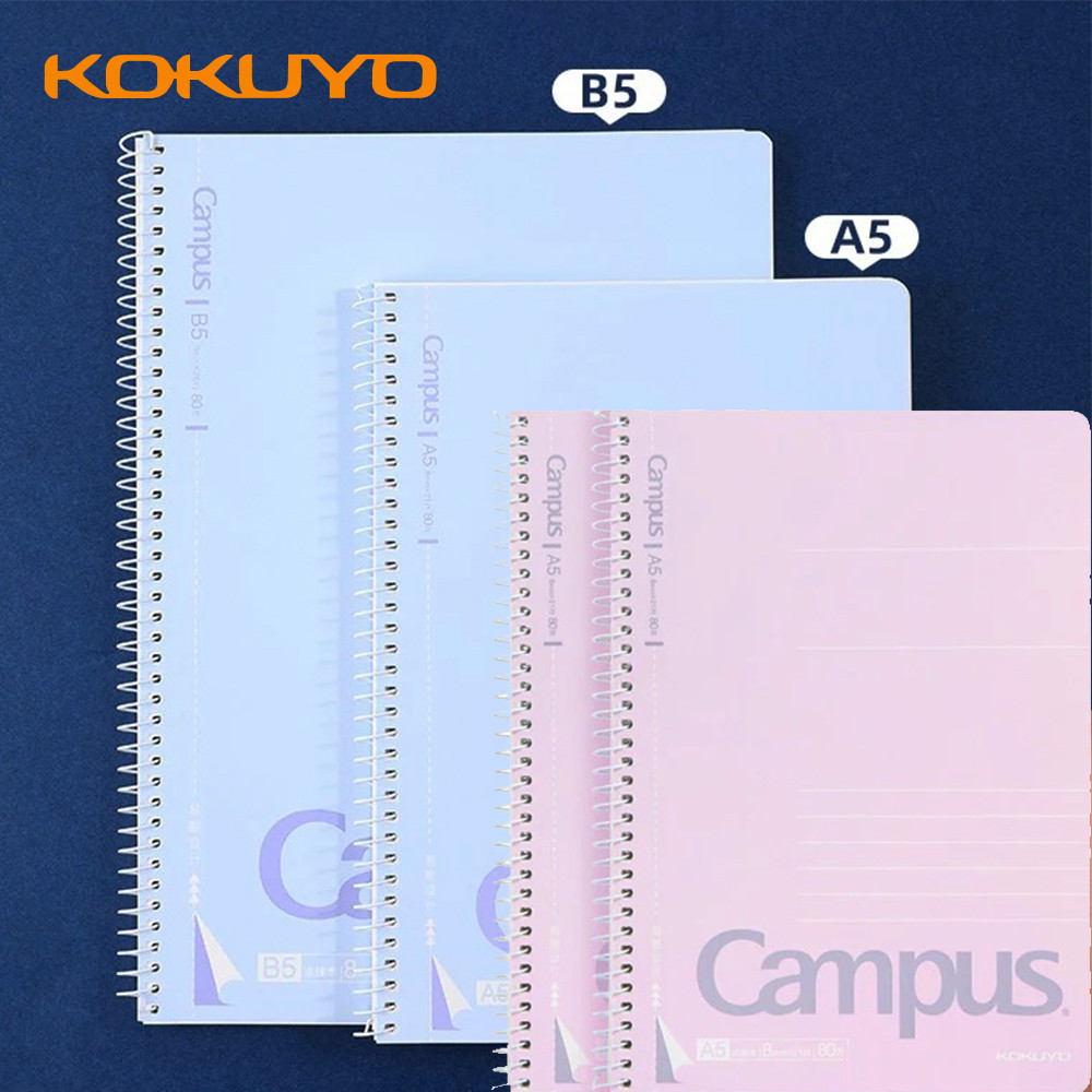 

Japan KOKUYO Coil Notebook 80 Page Campus Horizontal Line Spiral Notebook A5/B5 Inner Pages Tearable Sool Office Supplies