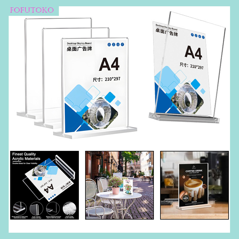 

Tempat Brosur Akrilik / Tent Card Akrilik / Tent Holder Akrilik /Akrilik QRist Barcode / Tempat Brosur Akrilik Ukuran A4 A5 A6