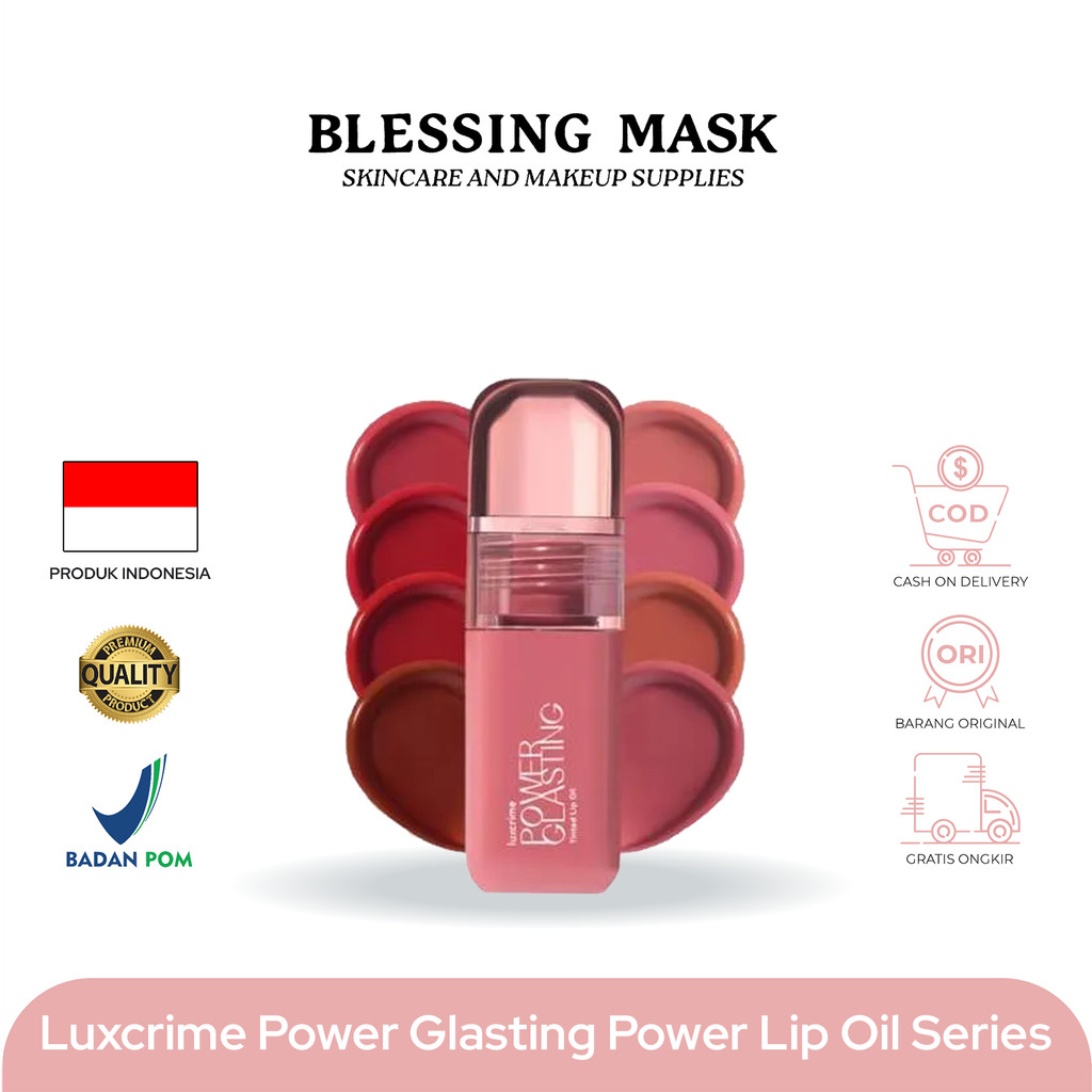 Luxcrime x Alma Tando Power Glasting Tinted Lip Oil Series