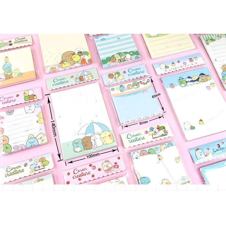 

San-X SUMIKKO GURASHI Square Origami Paper Cute Diary Message Notes Memo Pad Diary Stationary Decorative children's day gift