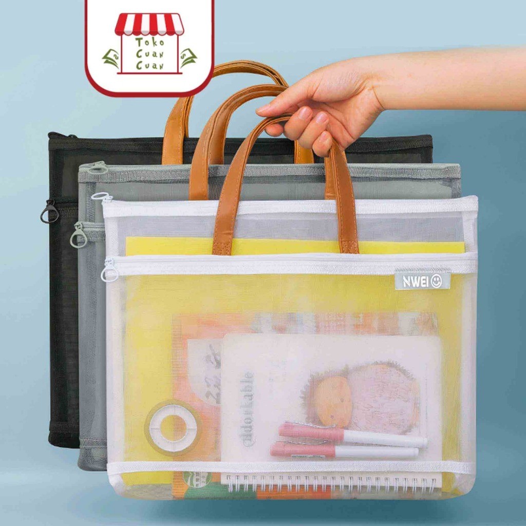 

TCC SINSA Map Jaring Tas Folder Tas Les Serbaguna File Holder Map Dokumen A4 Resleting EleganCO