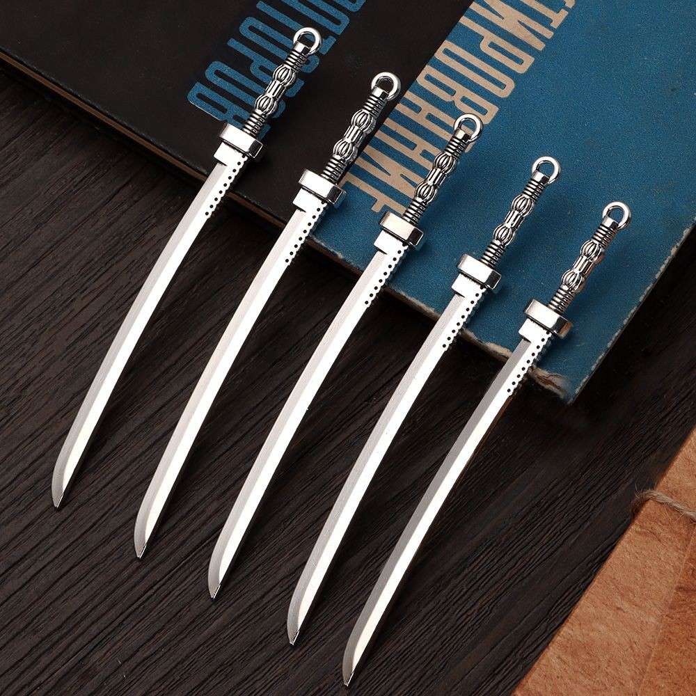 

5Pcs Antique Swords Knife Bookmark Pendants Craft Supplies Pendants Jewelry Making DIY Markers Label Read Accessory