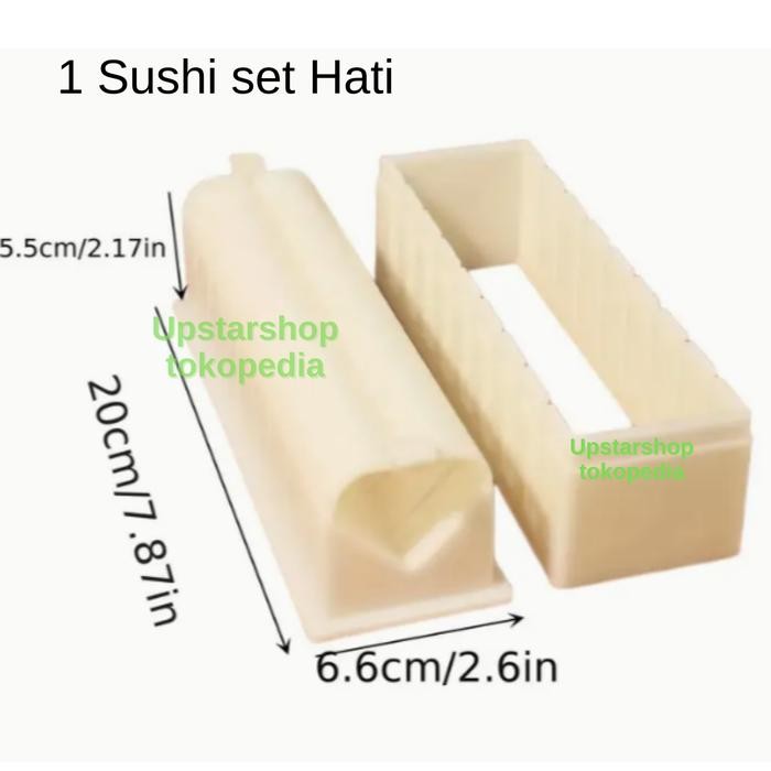 Alat Cetak Sushi Roll Maker Set - 1 Sushi Hati