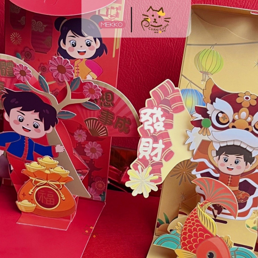 

Chandra Mekko Angpao Imlek Premium 3D Tahun Shio Ular - Angpau Sincia Bahan Premium