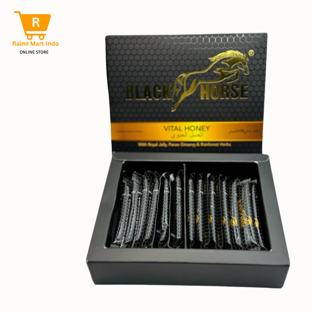 

Black Horse Vital Honey Malaysian Honey One Box with 24 sachets From Vital Honey Royal