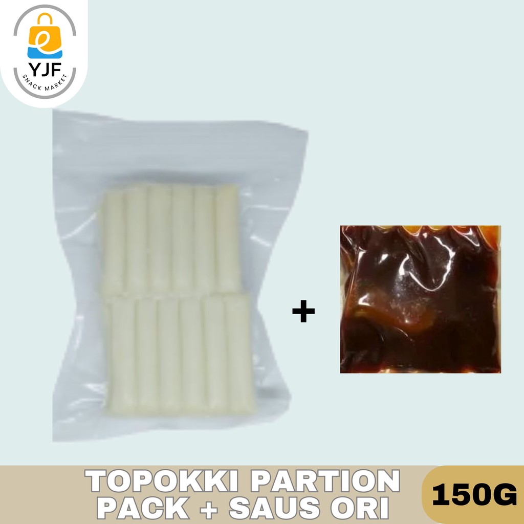 

Tokpokki Partion Pack + Saus 150GR / Topokki Mini / Tteokbokki