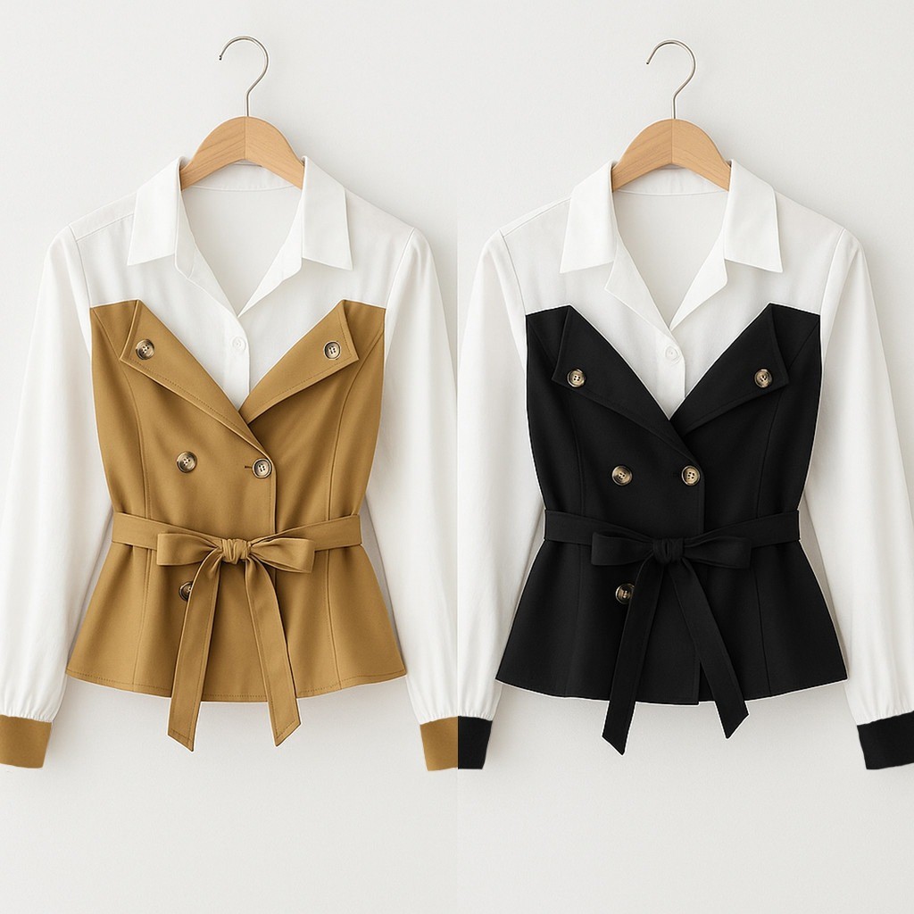 Vallina Outfit - Balea Top Blouse Atasan Remaja Wanita Korean Style Premium