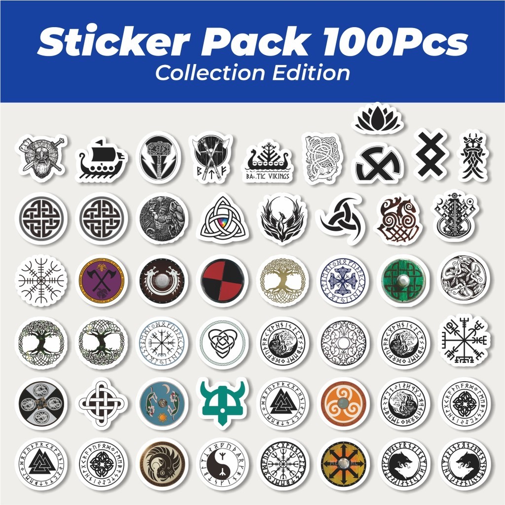 

Hot Sticker Totem Misterius Simbol Viking Sticker Lucu Anti Air Stikers Berperekat Waterproof Sticker Decal Buat Motor Helm Buku Journal Koper Casing HP Laptop Botol Minum