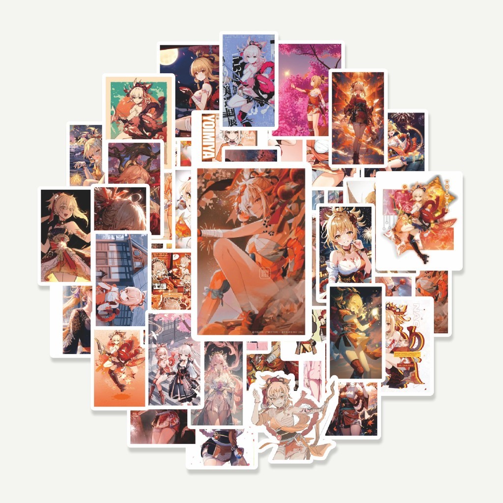 

Sticker Pack Stiker Anime Yoimiya | Sticker TUMBLR | Stiker LAPTOP KOPER HELM