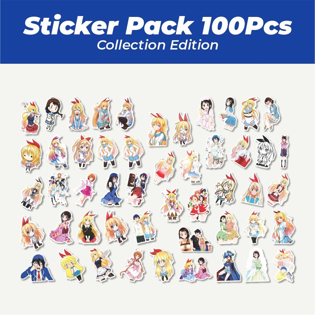 

Hot Stiker Anime Nisekoi Sticker Lucu Anti Air Stikers Berperekat Waterproof Sticker Decal Buat Motor Helm Buku Journal Koper Casing HP Laptop Botol Minum