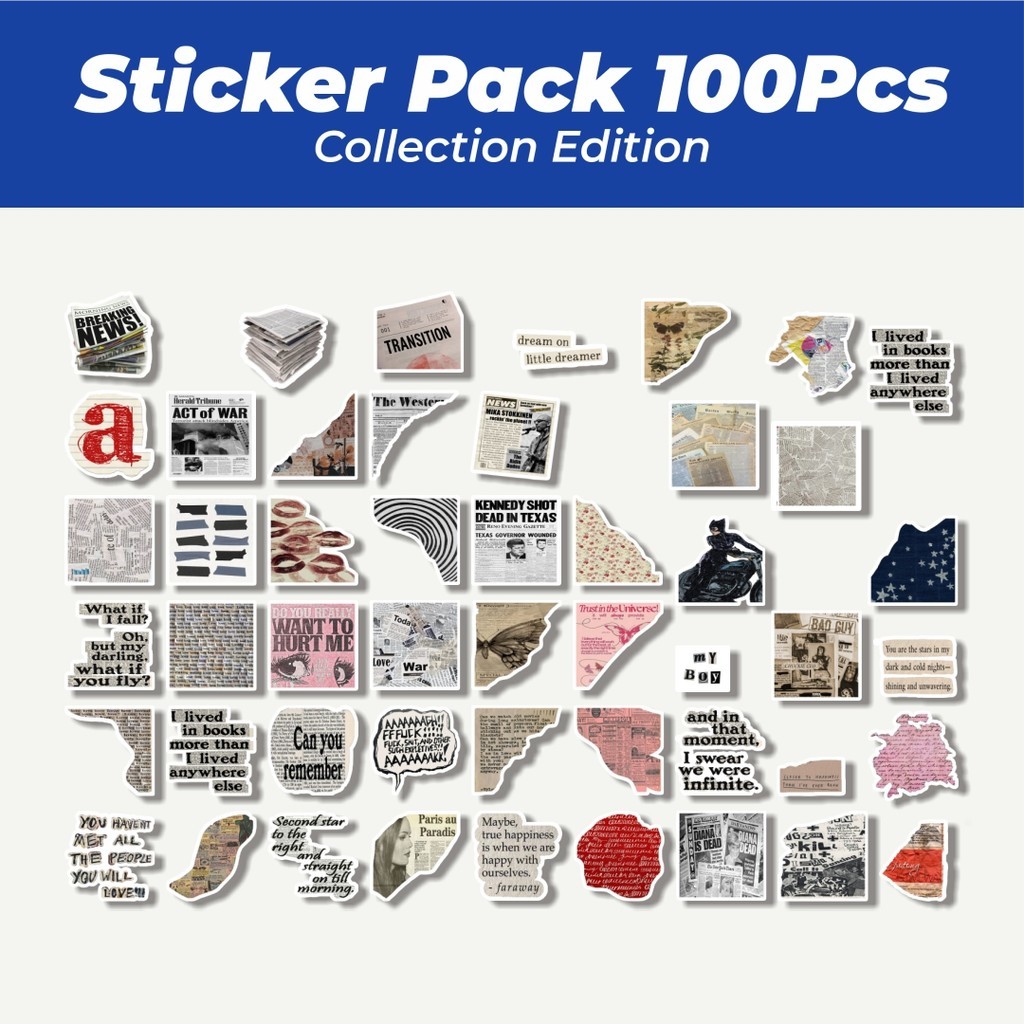

Hot Stiker Aesthetic Koran Pinterest Lucu Anti Air Stikers Berperekat Waterproof Sticker Decal Buat Motor Helm Buku Journal Koper Casing HP Laptop Botol Minum