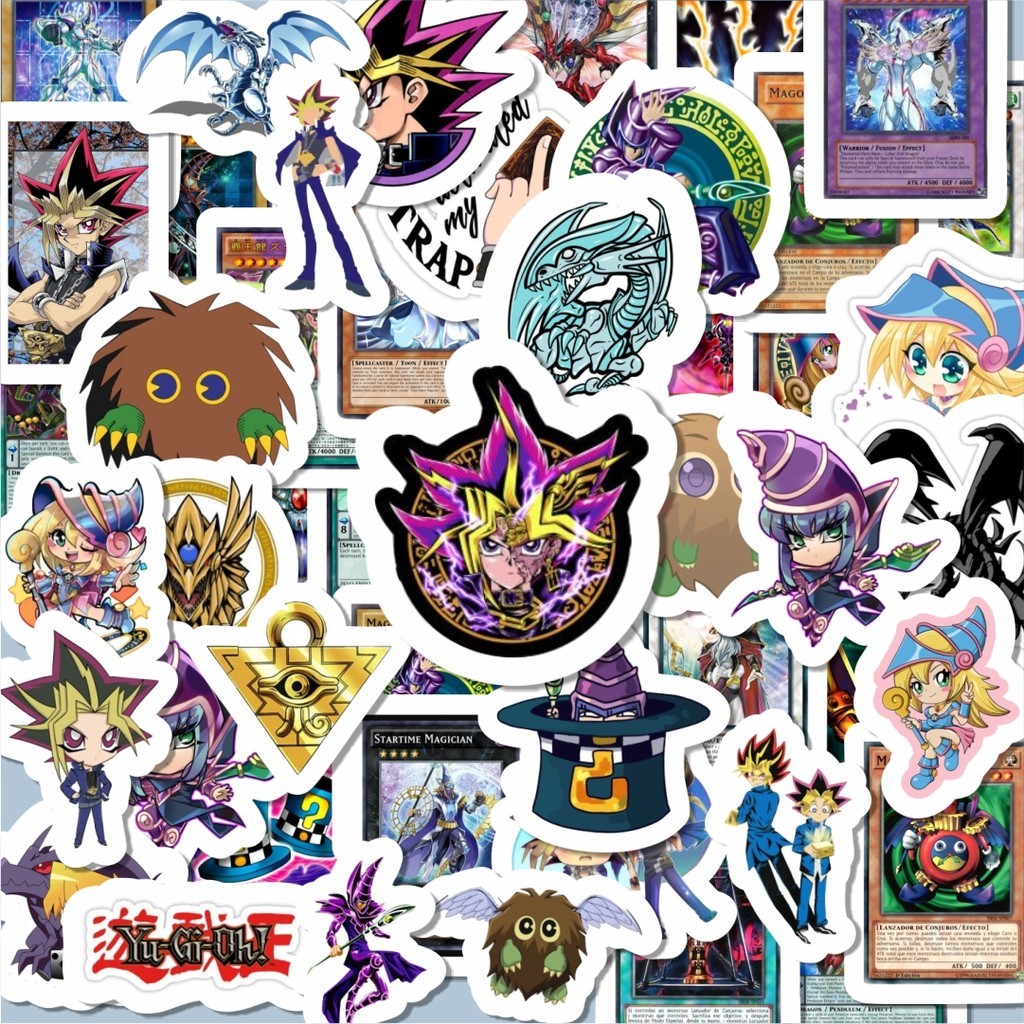 

100PCS Lucu Stiker Anime Manga Yu-Gi-Oh! Stiker Aesthetic Stiker Anti Air Stikers Berperekat Waterproof sticker decal buat Motor Helm Buku Journal Koper Casing HP Laptop Botol Minum Hadiah anak