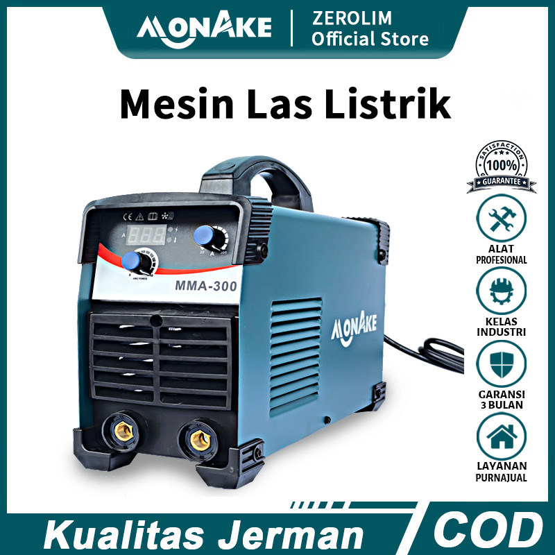 MONAKE JERMAN Mesin Las Inverter Welding 250A/300A mesin las listrik 450 watt MMA IGBT 450 watt mini