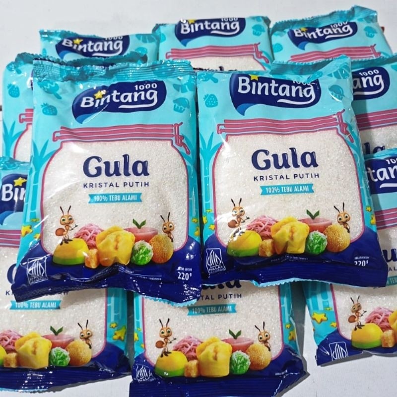 

[1 pcs] Gula Pasir/Gula Putih Seribu Bintang 220-450 gr
