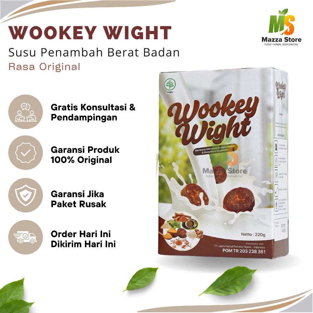 

Wookey Weight - Susu Penambah Berat Badan Rasa Gula Aren Original