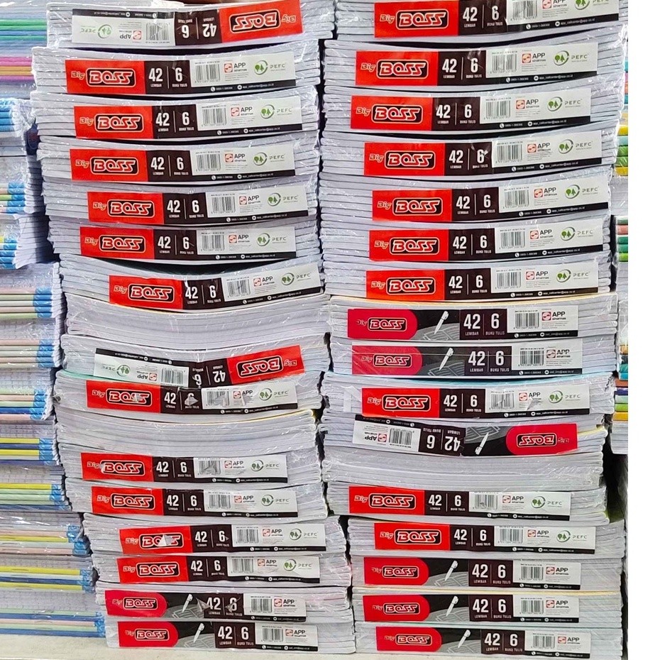 

(PAK) Buku Tulis BIGBOSS Sidu 42 Lembar + BONUS / Buku Tulis BIGBOSS 42 Lembar 6 pcs/ Buku Tulis Murah ready