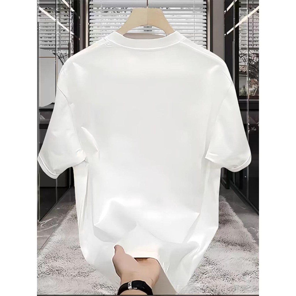 【E-KU】100% 220g Katun Getaran baik popcloset streetwear kaos wanita T-shirt pria kaos T-shirt wanita