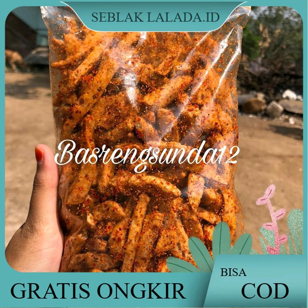 

[Beli Lokal] Basreng pedas Daun Jeruk isi 250 gram Cemilan Instan Food Snacks Goreng