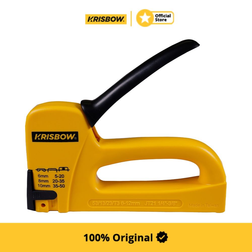 

Krisbow Staple Gun Stapler Tembak 6-12 mm 3In1 - Kuning
